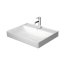 Duravit DuraSquare Umywalka nablatowa 60x47 cm z otworem na baterię biały Alpin z powłoką WonderGliss 23546000411 - zdjęcie 2