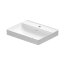 Duravit DuraSquare Umywalka nablatowa 60x47 cm z otworem na baterię biały Alpin z powłoką WonderGliss 23546000411 - zdjęcie 1
