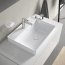 Duravit DuraSquare Umywalka nablatowa 60x47 cm z otworem na baterię biały Alpin z powłoką WonderGliss 23546000411 - zdjęcie 13