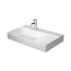 Duravit DuraSquare Umywalka meblowa 80x47 cm lewa z otworem na baterię szlifowany spód biały Alpin z powłoką WonderGliss 23488000711 - zdjęcie 1