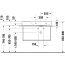 Duravit DuraSquare Umywalka meblowa 80x47 cm prawa bez otworu na baterię szlifowany spód biały Alpin 2349800079 - zdjęcie 4