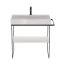 Duravit DuraSquare Umywalka meblowa 80x47 cm z otworem na baterię szlifowany spód biały Alpin 2353800071 - zdjęcie 10