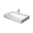 Duravit DuraSquare Umywalka meblowa 80x47 cm z otworem na baterię szlifowany spód biały Alpin 2353800071 - zdjęcie 2