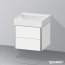 Duravit DuraSquare Umywalka meblowa 50x47 cm bez otworu na baterię biały Alpin 2353500070 - zdjęcie 2