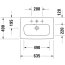Duravit DuraStyle Umywalka meblowa 63,5x40 cm biały Alpin z powłoką WonderGliss 23376300001 - zdjęcie 2