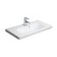Duravit ME by Starck Umywalka półblatowa 55x45,5 cm z jednym otworem na baterię z przelewem biała z powłoką WonderGliss 03785500001 - zdjęcie 1
