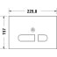 Duravit DuraSystem Przycisk spłukujący A2 do WC bezdotykowy szklany, biały WD5003012000 - zdjęcie 3