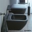 Duravit Happy D.2 Bidet wiszący antracyt mat z powłoką WonderGliss 22581513001 - zdjęcie 2