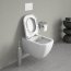 Duravit Happy D.2 Toaleta WC podwieszana 54x36,5 cm Rimless bez kołnierza z powłoką WonderGliss, biała 22220900001 - zdjęcie 11