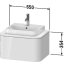Duravit Happy D.2 Plus Szafka umywalkowa 65x48x35,4 cm, biały wysoki połysk HP494002222 - zdjęcie 2