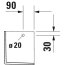 Duravit Happy D.2 Półpostument biały Alpin 0858320000 - zdjęcie 4