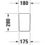 Duravit Happy D.2 Półpostument biały Alpin 0858320000 - zdjęcie 5