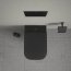 Duravit Happy D.2 Toaleta WC podwieszana 54x36,5 bez kołnierza + deska wolnoopadająca antracyt mat 2222098900+0064591300 - zdjęcie 26