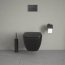 Duravit Happy D.2 Toaleta WC podwieszana 54x36,5 bez kołnierza + deska wolnoopadająca antracyt mat 2222098900+0064591300 - zdjęcie 17