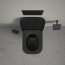Duravit Happy D.2 Toaleta WC podwieszana 54x36,5 bez kołnierza + deska wolnoopadająca antracyt mat 2222098900+0064591300 - zdjęcie 19