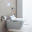 Duravit Happy D.2 Toaleta WC podwieszana 62x36,5 cm Rimless bez kołnierza HygieneGlaze, biała 2550592000 - zdjęcie 4