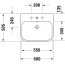 Duravit Happy D.2 Umywalka meblowa 60x50,5 cm biały Alpin z powłoką WonderGliss 23186000001 - zdjęcie 3