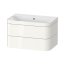 Duravit Happy D.2 Zestaw Szafka podumywalkowa 77,5x49x48 cm dekor biały wysoki połysk + umywalka meblowa bez otworu na baterię biała  HP4637N2222 - zdjęcie 1