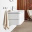 Duravit Happy D.2 Zestaw Szafka podumywalkowa c-shaped 77,5x49x48 cm dekor biały wysoki połysk + umywalka meblowa  z otworem na baterię biała HP4347O2222 - zdjęcie 6