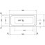 Duravit Happy D. Wanna narożna 180x80 cm ze zintegrowaną obudową akrylową i stelażem lewa biała 700018000000000 - zdjęcie 3