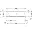 Duravit Happy D. Wanna narożna 180x80 cm ze zintegrowaną obudową akrylową i stelażem lewa biała 700018000000000 - zdjęcie 4