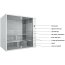 Duravit Inipi B Sauna wolnostojąca 236,5x117x213 cm, bez powłoki, biały połysk 751222001011000 - zdjęcie 6