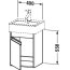 Duravit Ketho Szafka podumywalkowa 40x32x55 cm zawiasy po prawej stronie dekor biały mat KT6630R1818 - zdjęcie 3