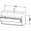 Duravit Ketho Szafka podumywalkowa 115x44x48 cm dekor biały wysoki połysk KT663902222 - zdjęcie 3