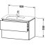 Duravit L-Cube Szafka podumywalkowa 82x48,1x55 cm ciemny dąb szczotkowany LC629107272 - zdjęcie 3
