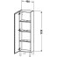 Duravit L-Cube Słupek boczny 132x40x132 cm prawy dekor taupe mat LC1168R9191 - zdjęcie 3