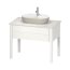 Duravit LUV Umywalka nablatowa 60x40 cm biały/szary satynowy z powłoką WonderGliss 03806023001 - zdjęcie 9