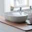 Duravit LUV Umywalka nablatowa 60x40 cm biały/szary satynowy z powłoką WonderGliss 03806023001 - zdjęcie 5
