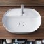 Duravit LUV Umywalka nablatowa 60x40 cm biały/szary satynowy z powłoką WonderGliss 03806023001 - zdjęcie 6