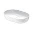 Duravit LUV Umywalka nablatowa 60x40 cm szlifowany spód biały/biały satynowy z powłoką WonderGliss 03796026001 - zdjęcie 1
