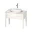 Duravit LUV Umywalka nablatowa 60x40 cm szlifowany spód biały/biały satynowy z powłoką WonderGliss 03796026001 - zdjęcie 8