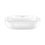 Duravit LUV Umywalka nablatowa 60x40 cm szlifowany spód biały/biały satynowy z powłoką WonderGliss 03796026001 - zdjęcie 2