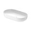 Duravit LUV Umywalka nablatowa 70x40 cm szlifowany spód biały/biały satynowy z powłoką WonderGliss 03797026001 - zdjęcie 1