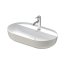 Duravit LUV Umywalka nablatowa 70x40 cm szlifowany spód biały/szary satynowy 0380702300 - zdjęcie 1