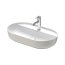 Duravit LUV Umywalka nablatowa 70x40 cm szlifowany spód biały/szary satynowy z powłoką WonderGliss 03807023001 - zdjęcie 1