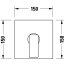 Duravit Manhattan Bateria prysznicowa podtynkowa element zewnętrzny chrom MH4210010010 - zdjęcie 3