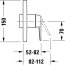 Duravit Manhattan Bateria prysznicowa podtynkowa element zewnętrzny chrom MH4210010010 - zdjęcie 2