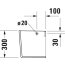 Duravit ME by Starck Półpostument biały Alpin z powłoką WonderGliss 08584000001 - zdjęcie 4