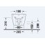 Duravit ME by Starck Bidet wiszący biały satynowy 2724153200 - zdjęcie 2