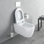 Duravit Me by Starck Toaleta WC podwieszana 37x57 cm, z powłoką WonderGliss, biała 25290900001 - zdjęcie 36