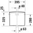 Duravit ME by Starck Spłuczka WC spłukiwanie 4,5/3 l biały Alpin z powłoką WonderGliss 09380000851 - zdjęcie 2