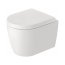 Duravit ME by Starck Toaleta WC Rimless bez kołnierza krótka biały satynowy z powłoką HygieneGlaze 253009AC00 - zdjęcie 1