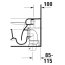 Duravit ME by Starck Toaleta WC stojąca biały/biały satynowy z powłoką WonderGliss 21690926001 - zdjęcie 5