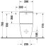 Duravit ME by Starck Toaleta WC stojąca Rimless bez kołnierza kompakt biały Alpin z powłoką Wondergliss 20050900001 - zdjęcie 9
