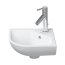 Duravit ME by Starck Umywalka mała narożna 43x38 cm z jednym otworem na baterię z przelewem biała z powłoką WonderGliss 07224300001 - zdjęcie 1