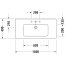 Duravit ME by Starck Umywalka meblowa 103x49 cm z otworem na baterię biały satynowy 2336103200 - zdjęcie 3